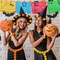 18 Feet Mexican Party Banners 40 Pieces Marigold Flowers (Orange, Yellow, Colorful)